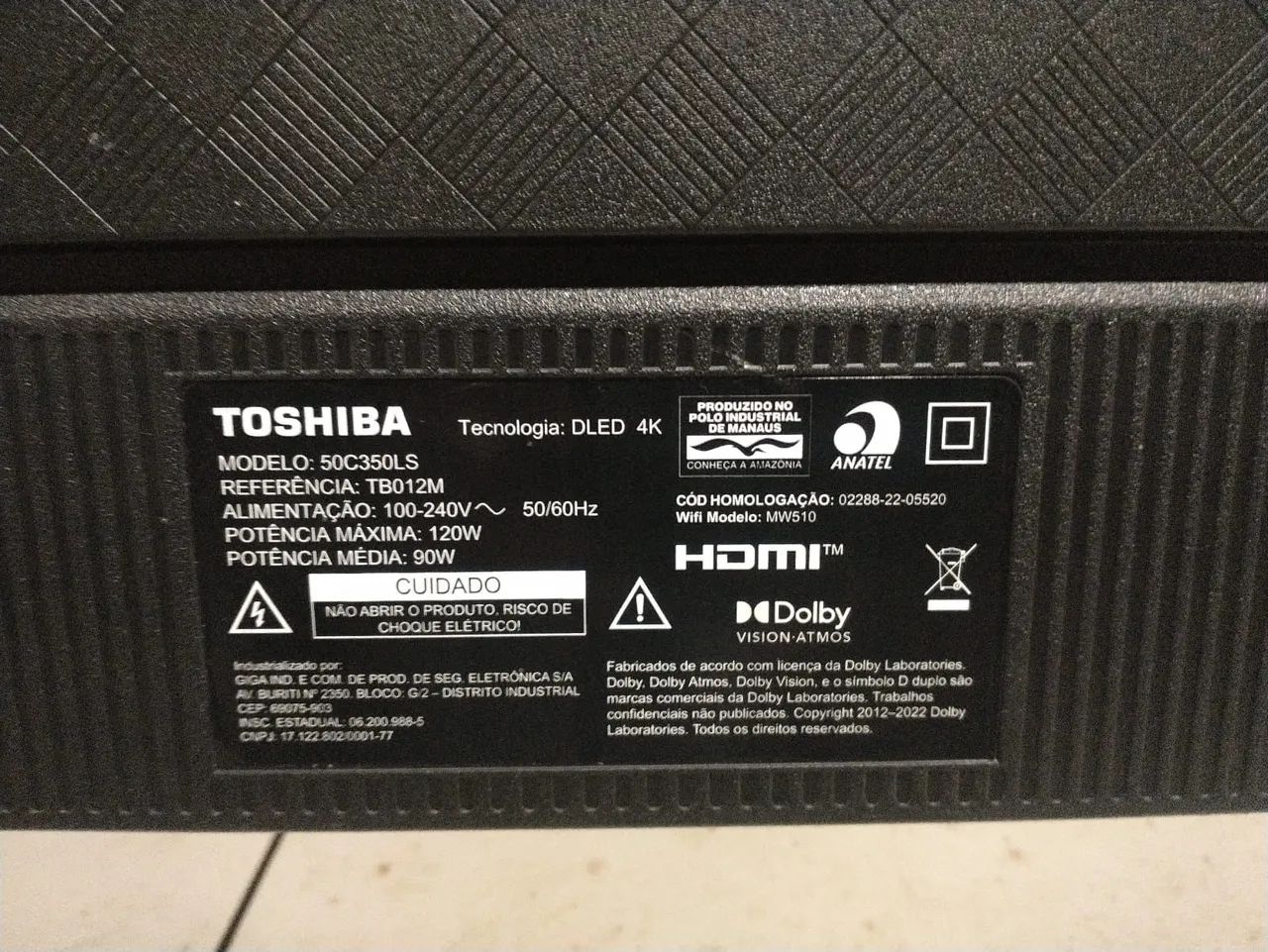 Smart TV 50 Polegadas 4K Toshiba 50C350LS.  Para Concerto.  - Foto 4
