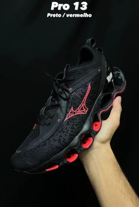 Tênis Mizuno Wave Prophecy 13Preto - Foto 2