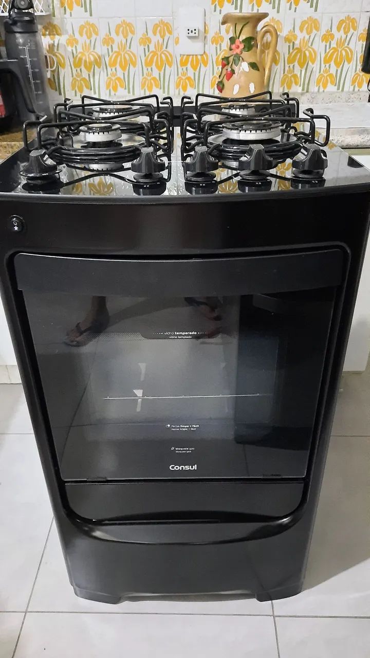 Fogão Consul 4 bocas preto - Foto 5