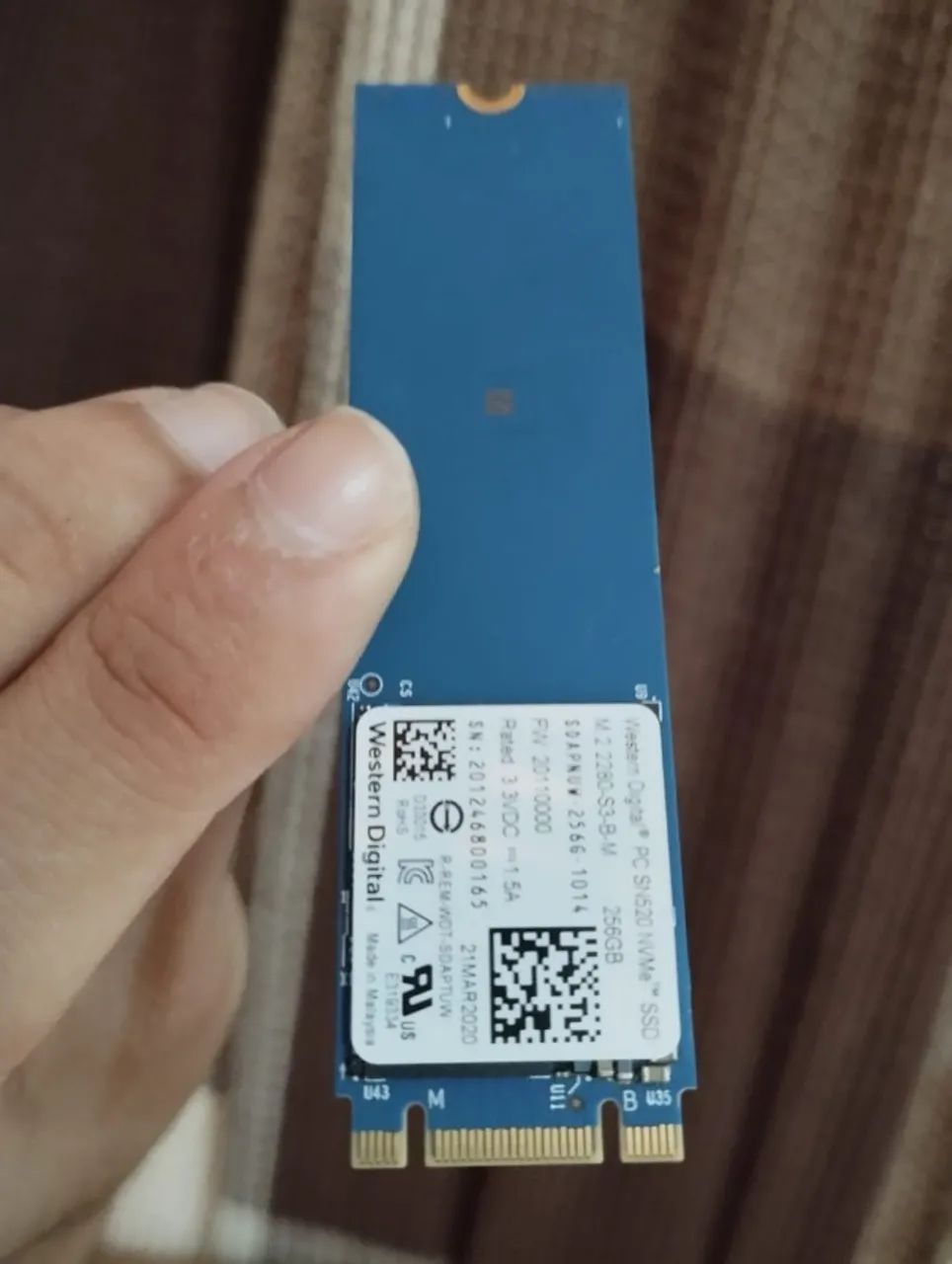 SSD WD Blue SN520 256GB NVMe M.2 