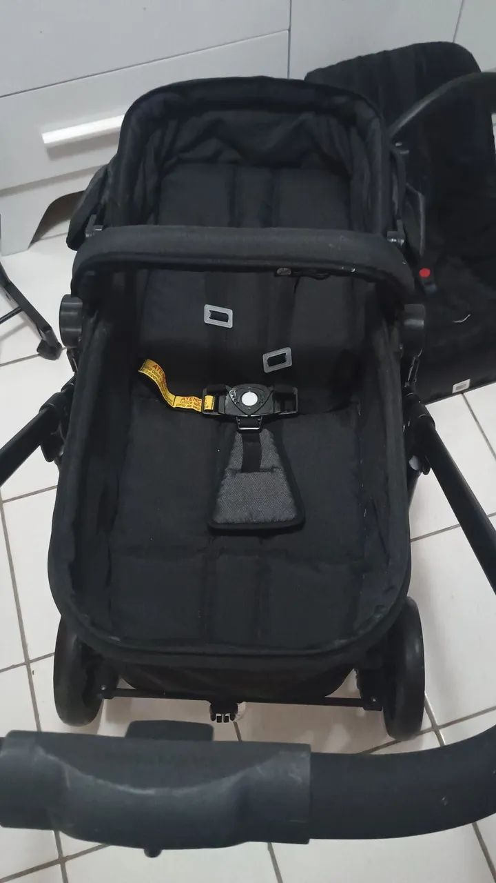 moisés carrinho moises galzerano com bebe conforto e base - Foto 5