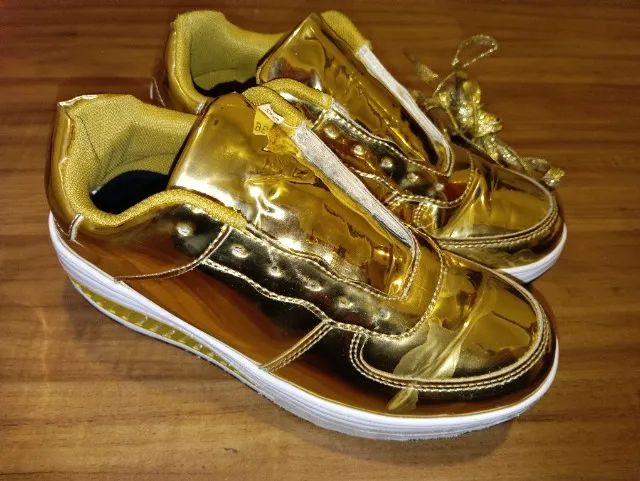 tenis ouro - Foto 3