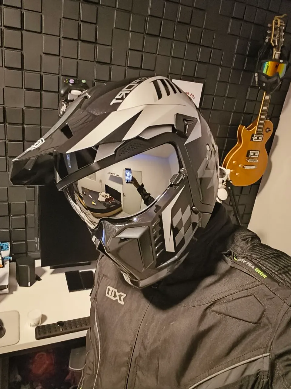 Capacete ORZ Sport Preto/Prata TAM58 - novo