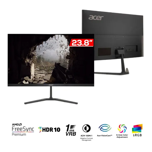 Monitor Gamer Acer Nitro 23.8 180hz 1ms Fhd Premium Kg240y