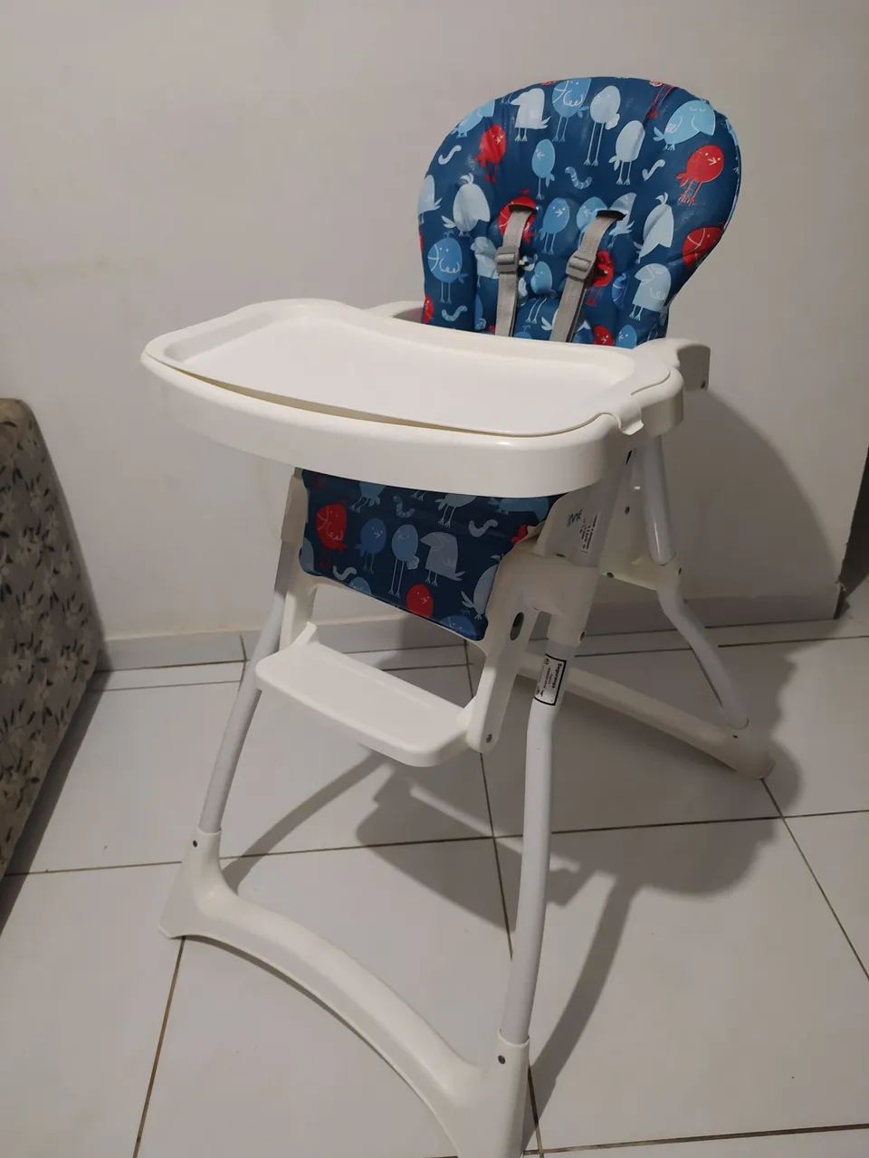 Cadeira de Alimentação Merenda Passarinho Azul - Burigotto - Foto 2