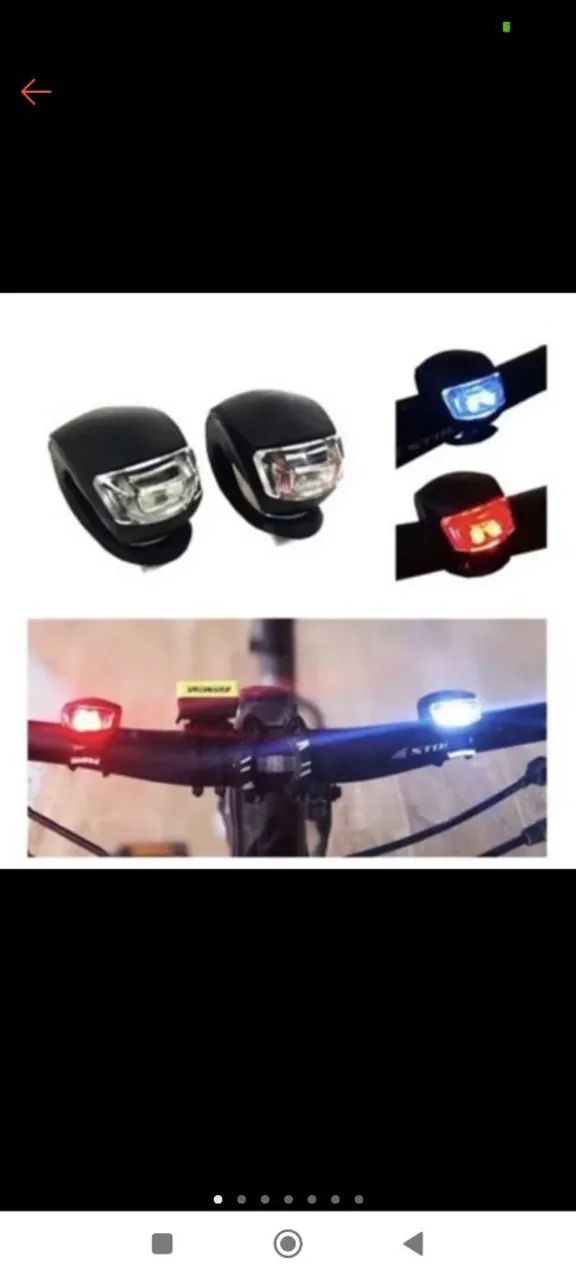 PROMOÇÃO Kit de mini Luzes LED para Bicicleta - 2 LEDs - Foto 3