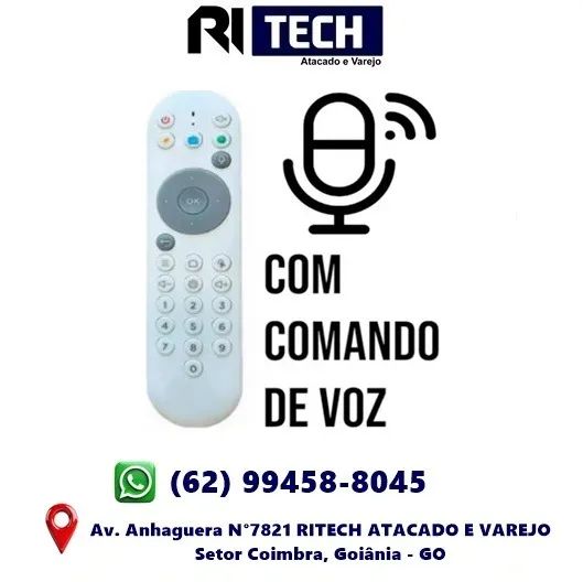 Controle Remoto Compativel B13 Função Bluetooth e Comando de Voz