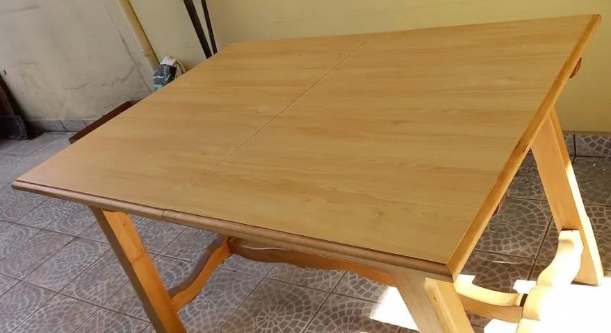 Mesa Antiga expansível para sala de jantar em madeira maciça - Foto 5