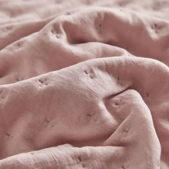 Colcha casal rosa premium 300 fios super macia toque de algodão pluma de ganso - Foto 4