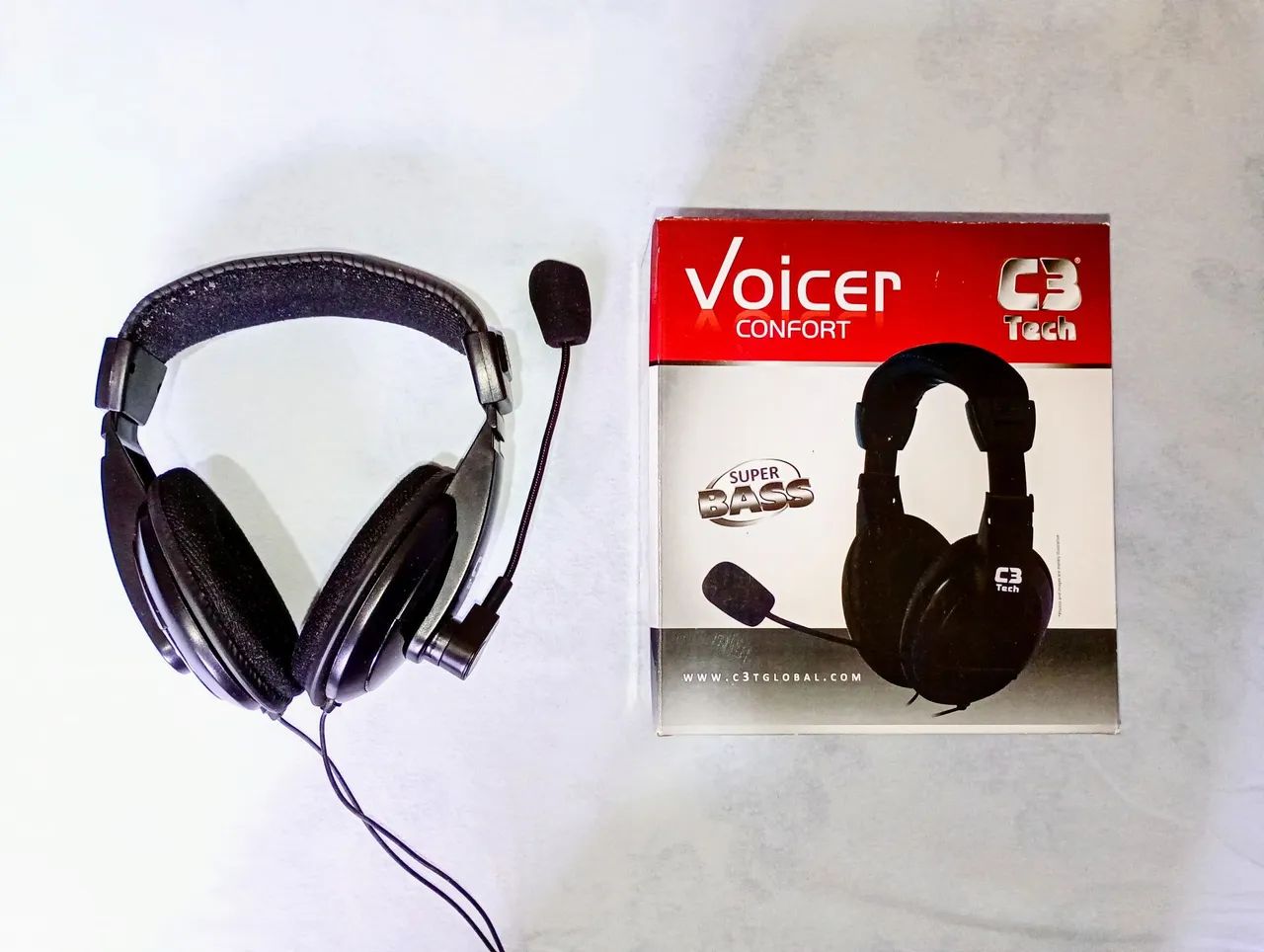 Fone de Ouvido com microfone C3Tech Voicer Confort