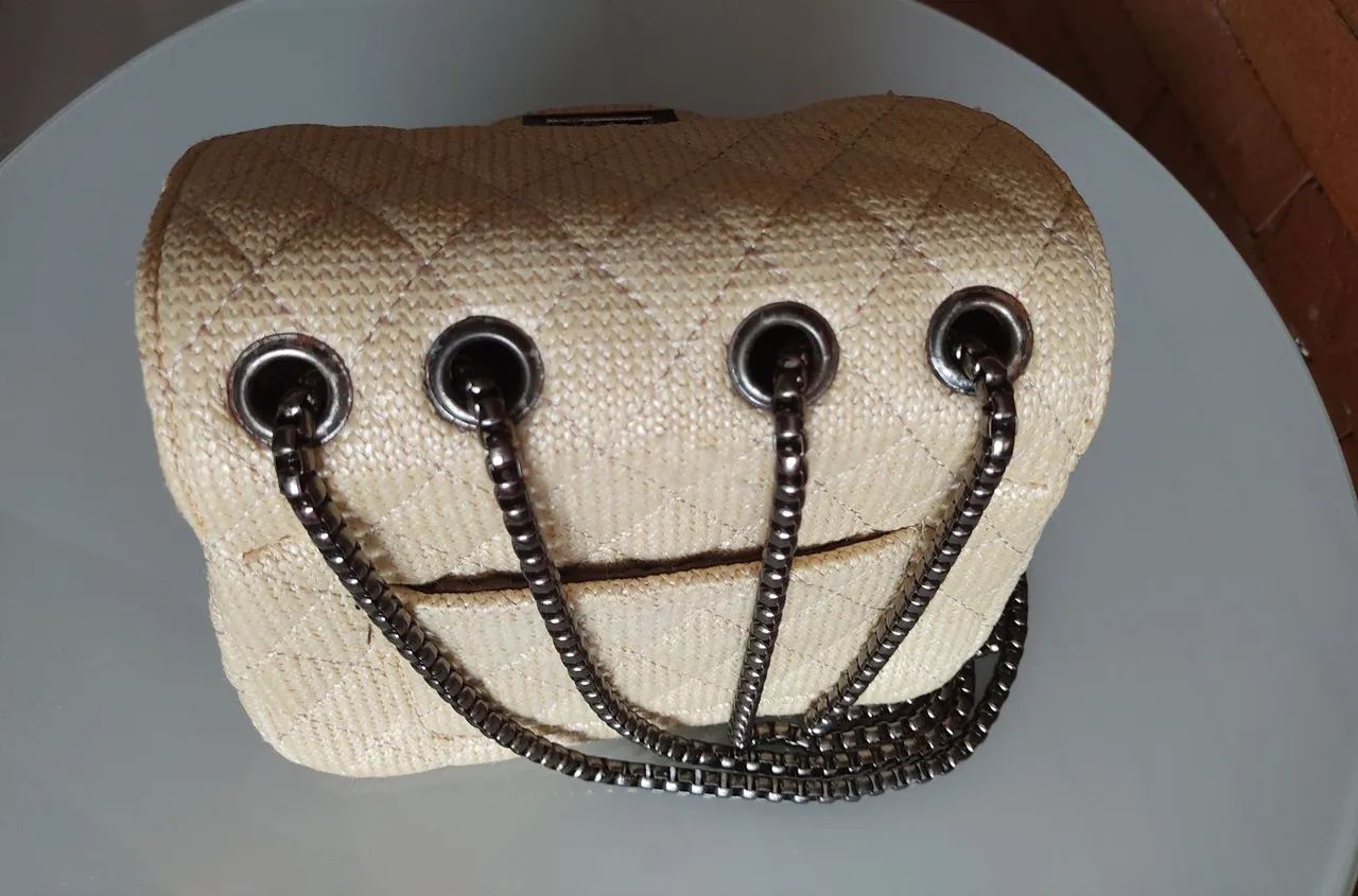 Bolsa de ombro bege - Foto 3