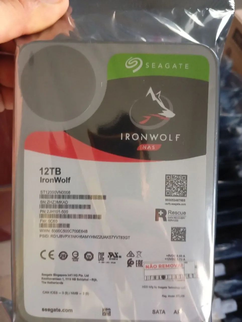 HD Seagate IronWolf 12TB NAS