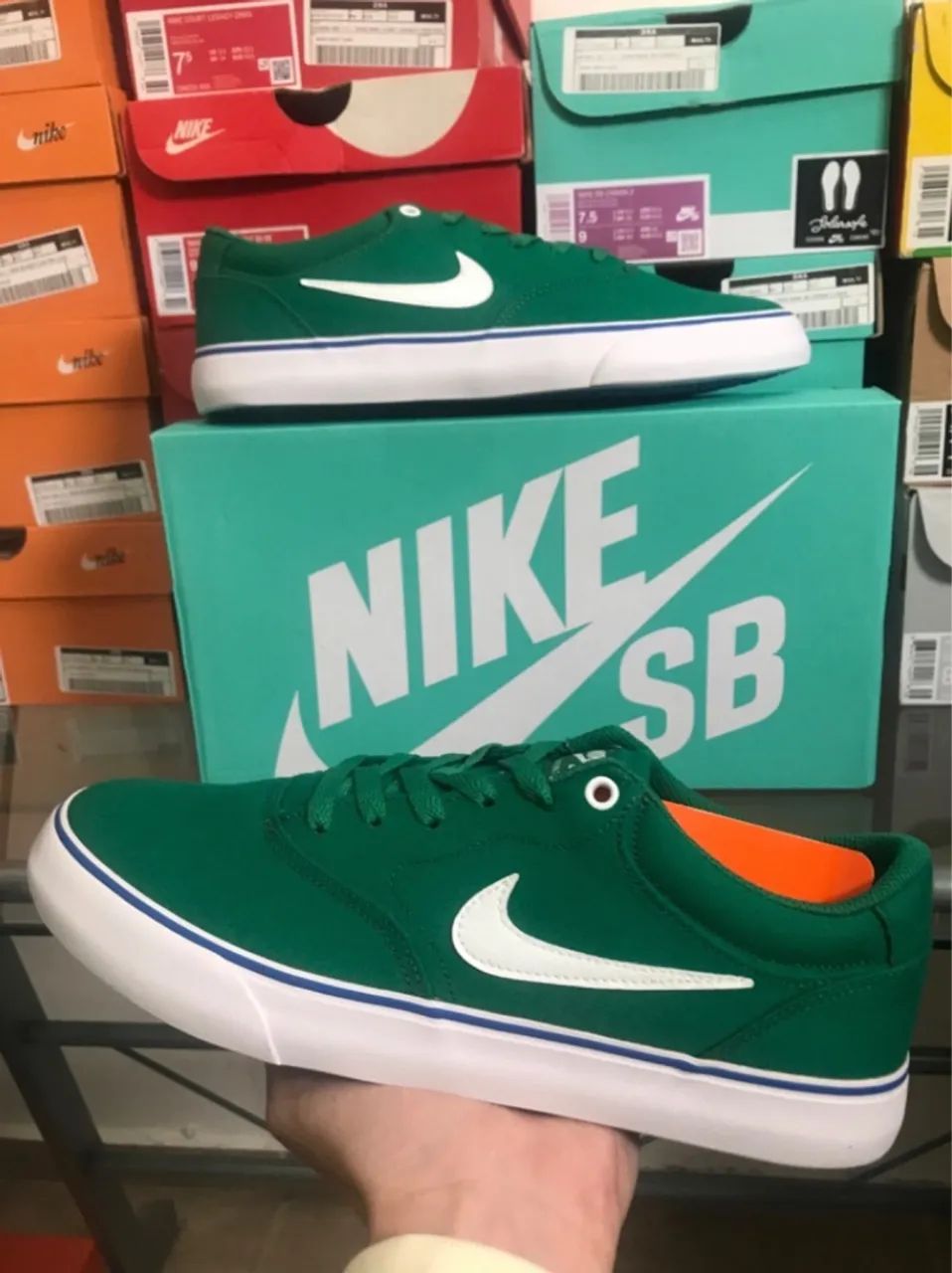 Nike Sb Chron Verde Nike SB Chron Canvas Green 40 BR Calçados