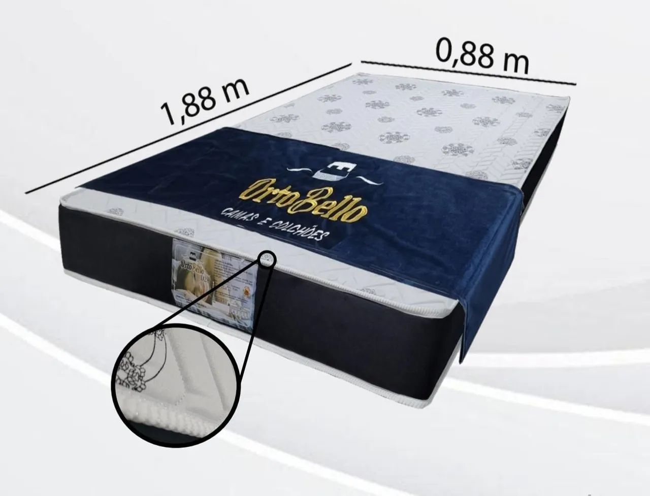 Colchão Solteiro D28 Ortobello  - Entrega Rápida 