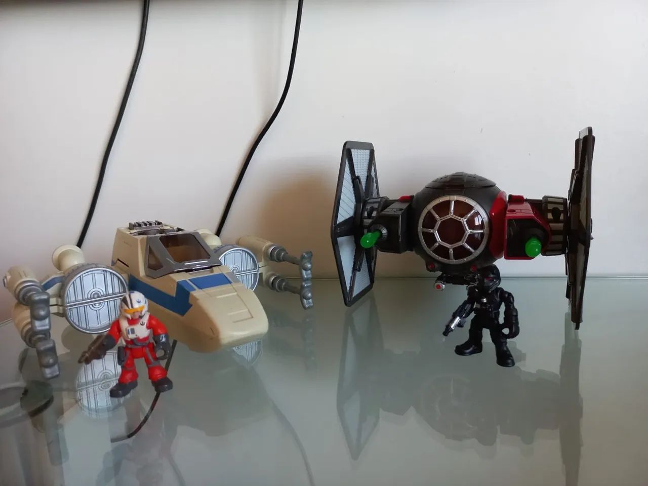 Naves X-Wing e TIE Fighter Imaginext Star Wars 