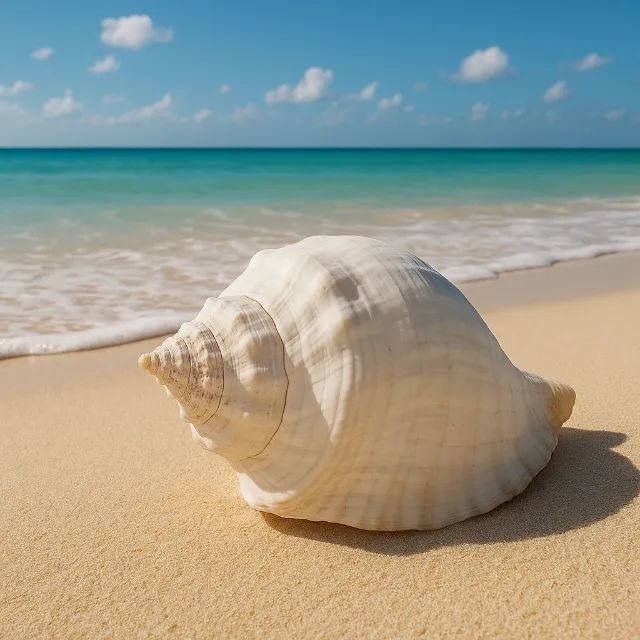 Concha do mar natural gigante