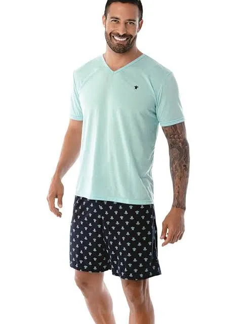 Demillus Pijama Curto Masculino Tartaruga