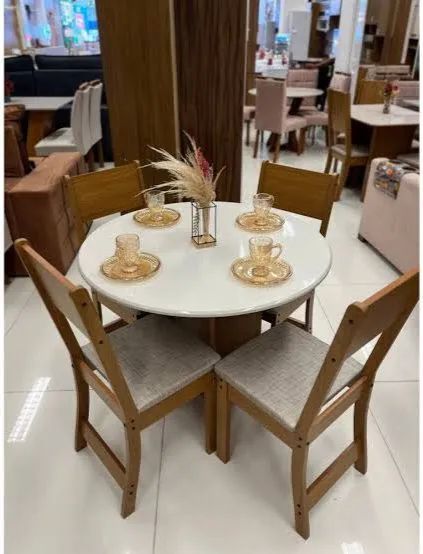 Conjunto Mesa Alice 4C (leia a descrição)
