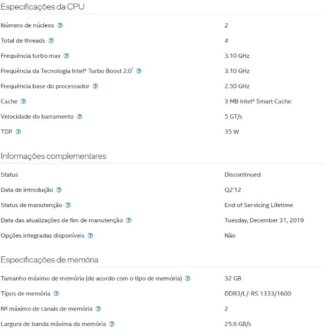 Intel Core i5 3210m para notebook. - Foto 2