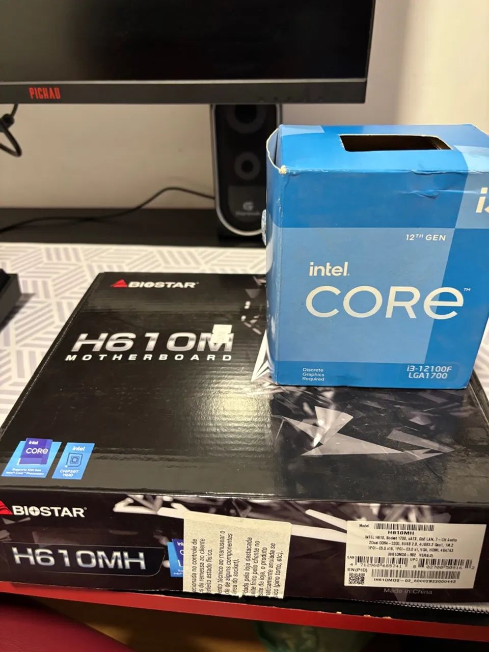 Intel i3-12100F BIOSTAR H610MHP セット Intel i3-12100F BIOSTAR H610MHP セット - メルカリ