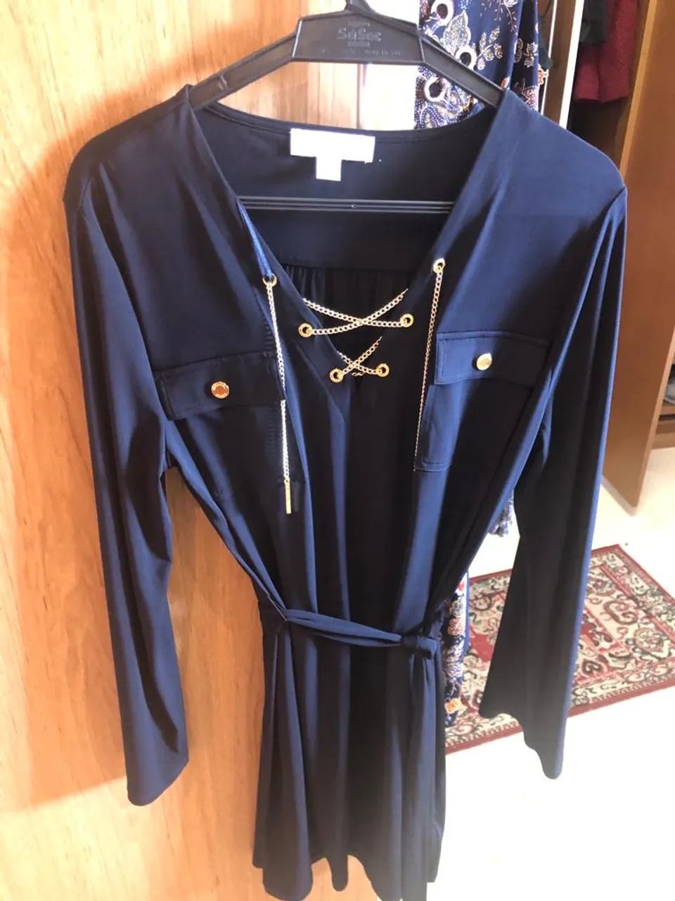 Vestido Michael Kors azul marinho XL  - Foto 3