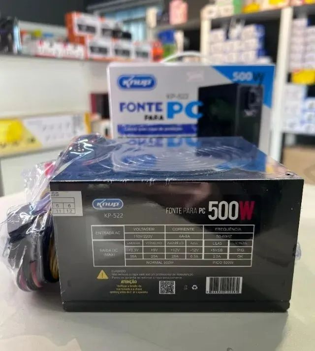 Fonte Para Pc Real 500w - Knup  - Foto 2
