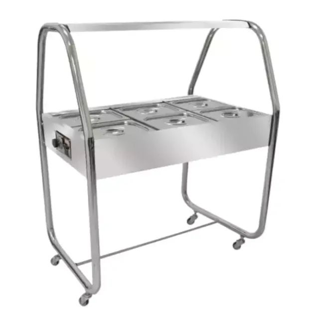 CARRO TÉRMICO 6 CUBAS INOX ST06L IBET