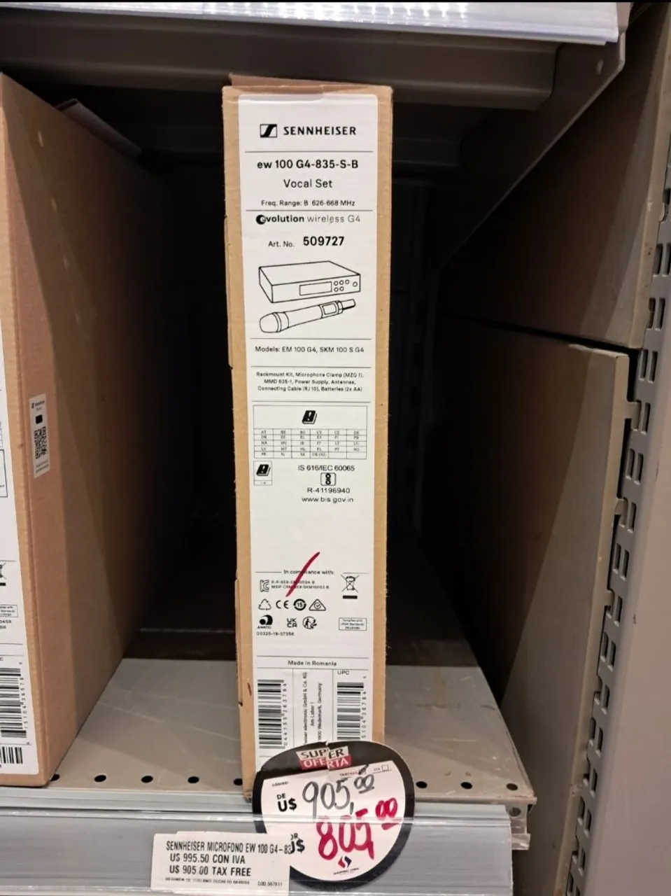 Microfone sennheiser ew 100 g4 835 s b