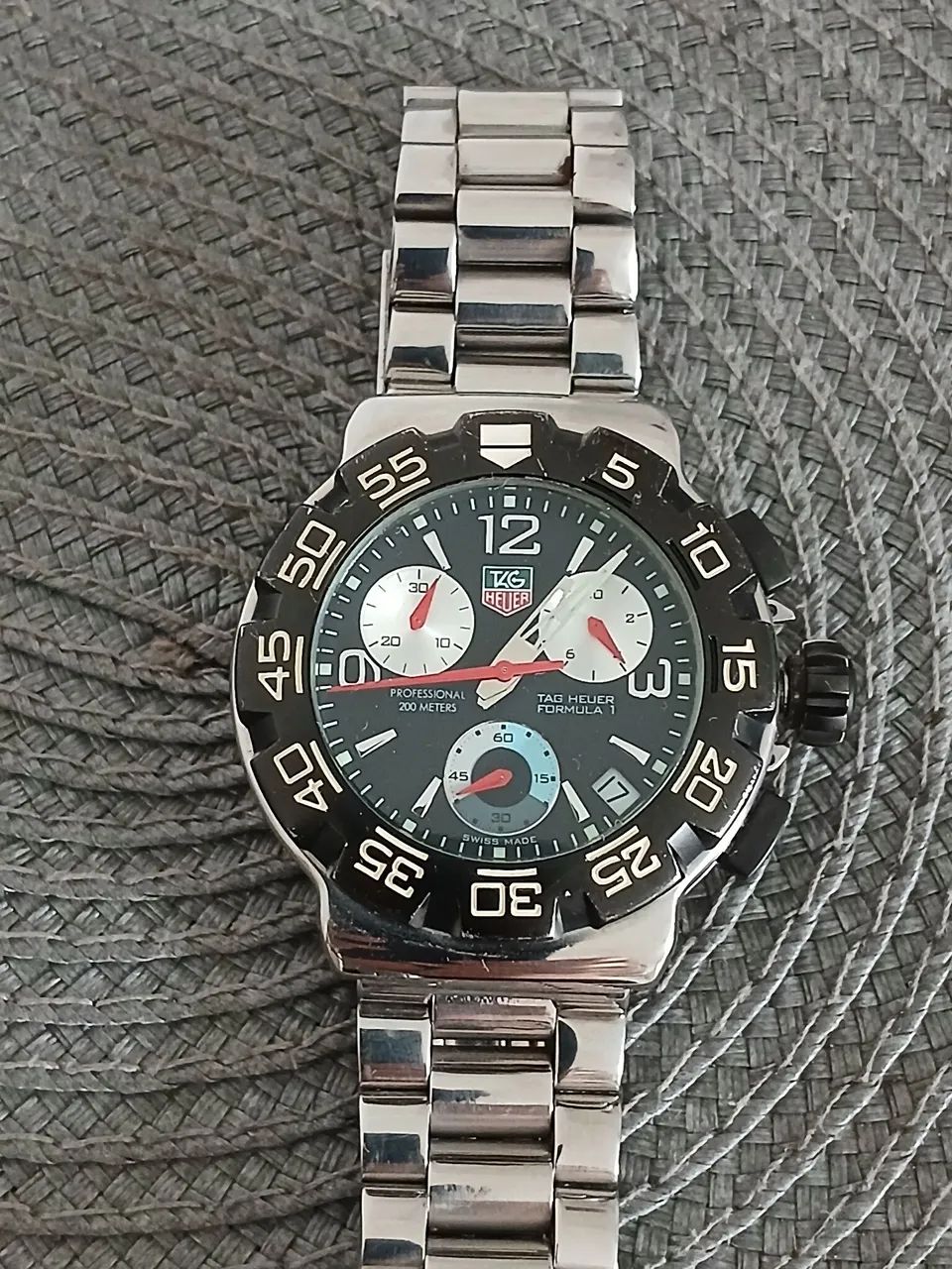 Relógio original suíço TAG HEUER CRONOGRAPH FORMULA PROFESSIONAL 200m - Foto 5