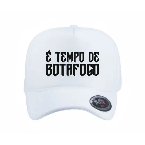 Boné Telado Personalizado com a Frase É TEMPO DE BOTAFOGO