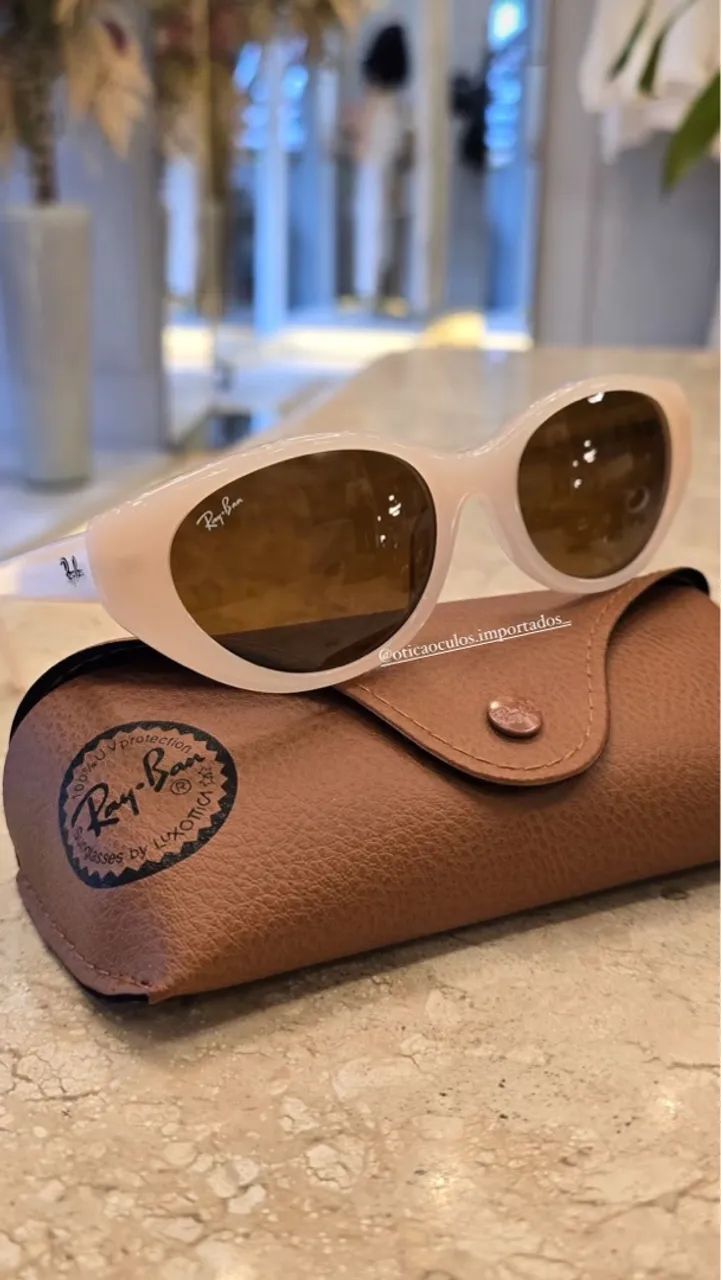 Óculos de Sol Ray-Ban Rosa - Original