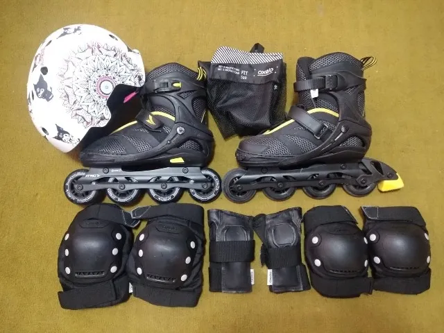 Patins Roller Atrio 500 + capacete + kit segurança
