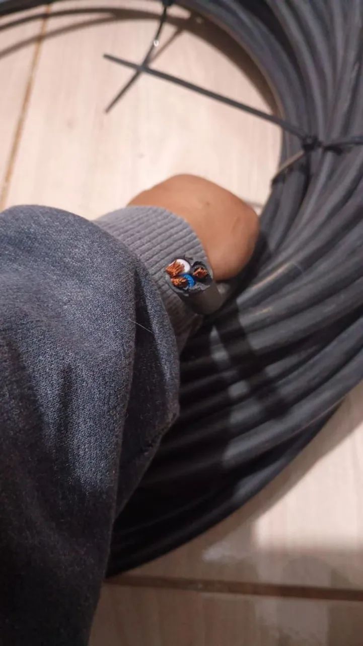 Cabo de Fio Flexível Preto 3x4mm - Foto 3