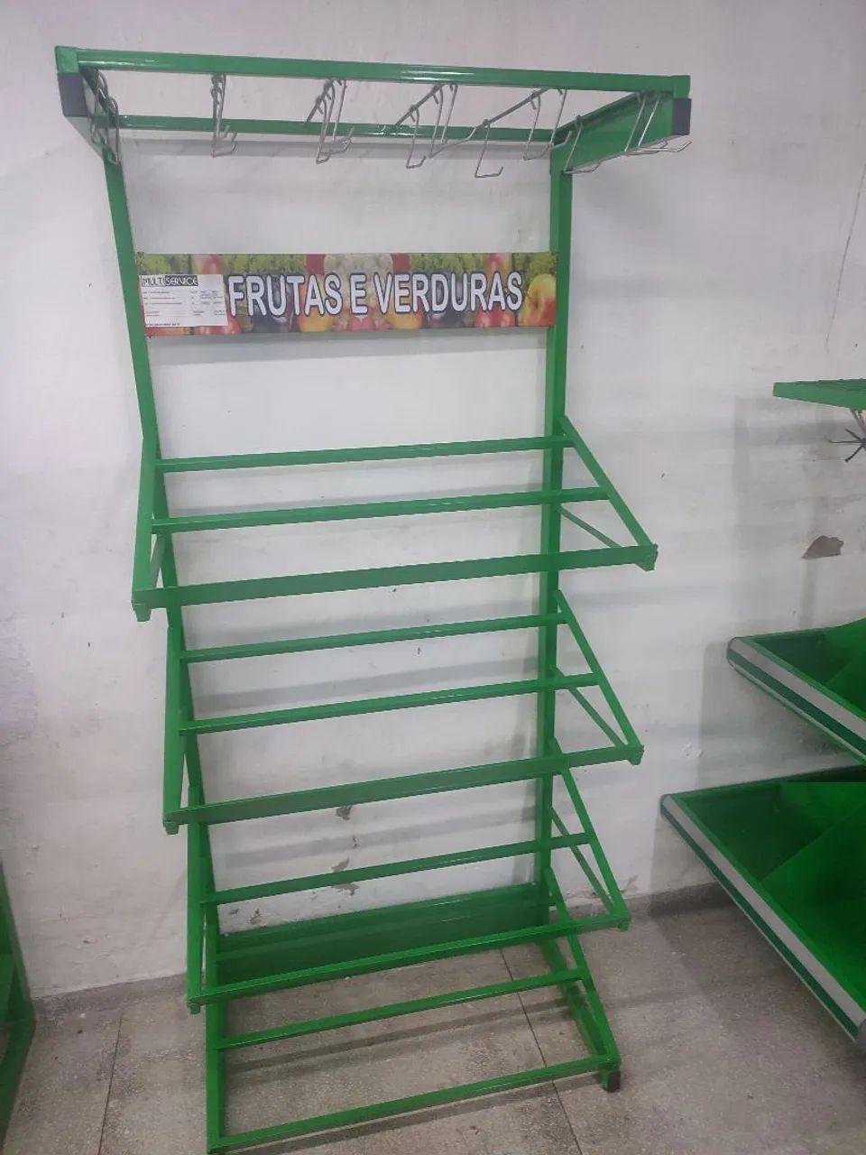 Estante para frutas e verduras