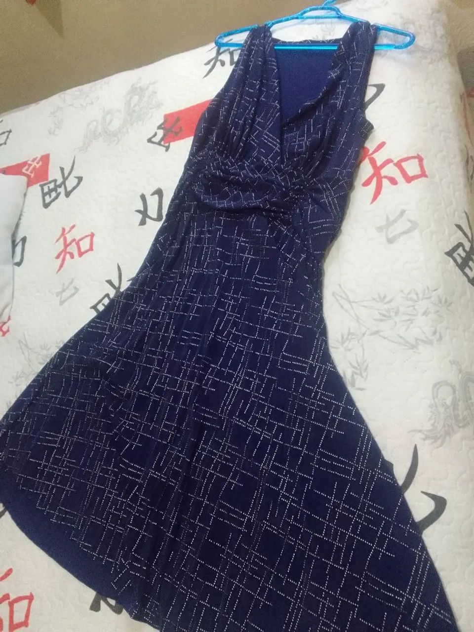 Vestido M Marinho com Prata - Foto 5