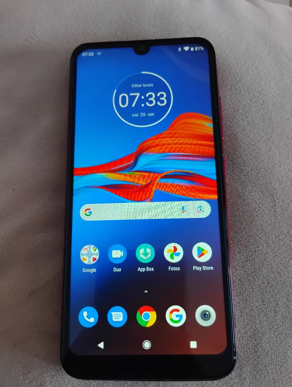 Moto E6PLUS 32g com um trinco