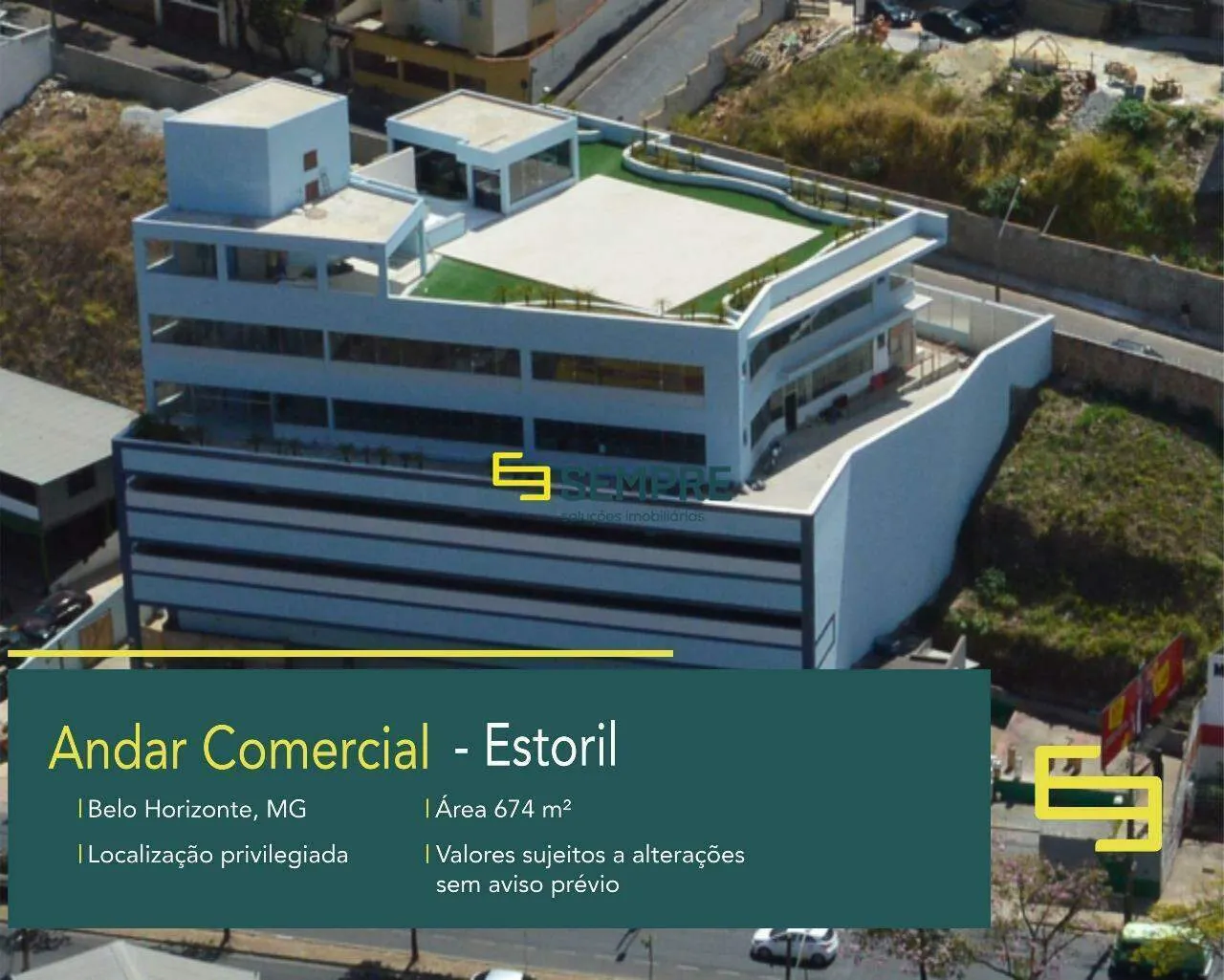 Aluguel de andar comercial no Estoril em BH - Edifício Comercial