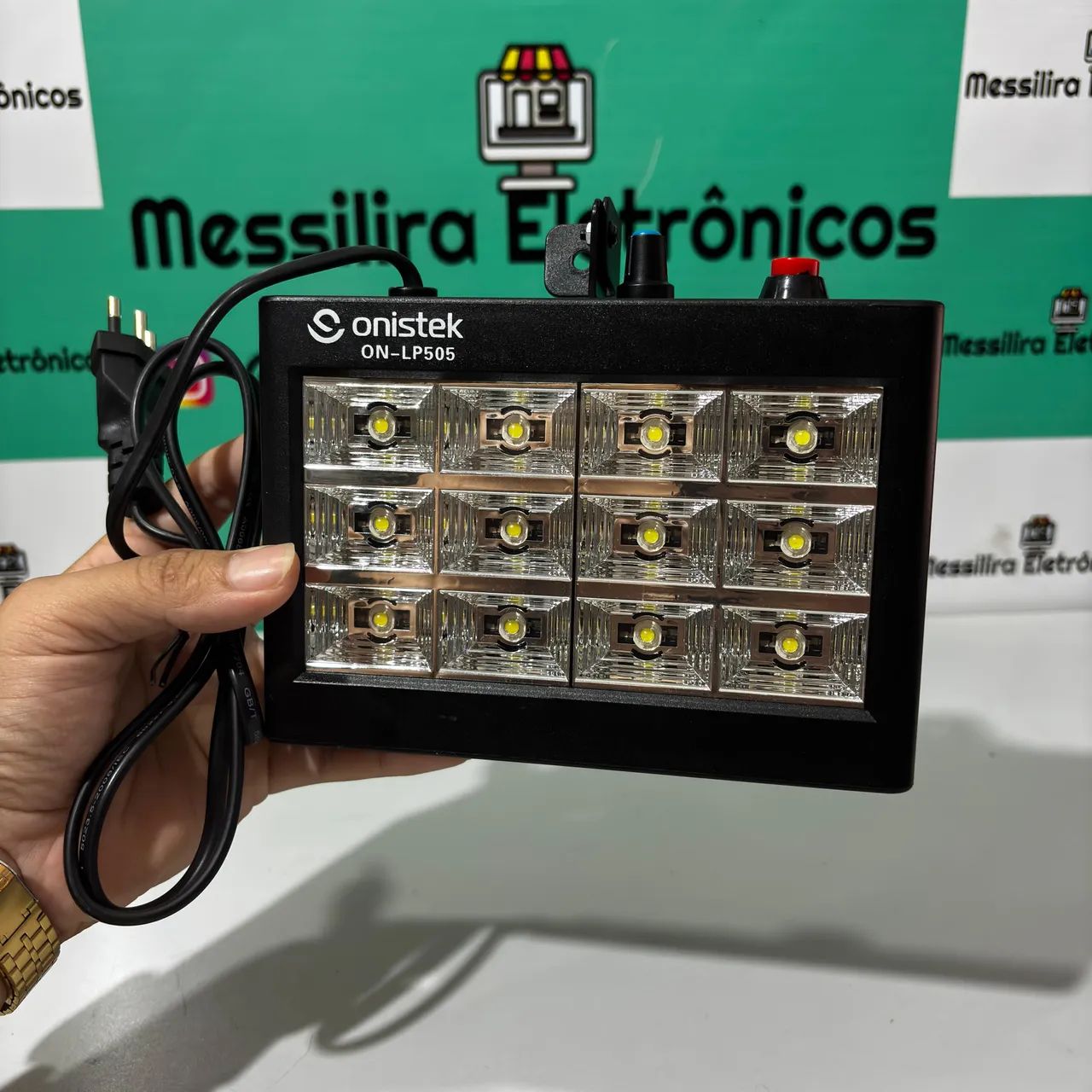 Mini refletor de led estroboscópica bivolt 13 leds - Foto 4
