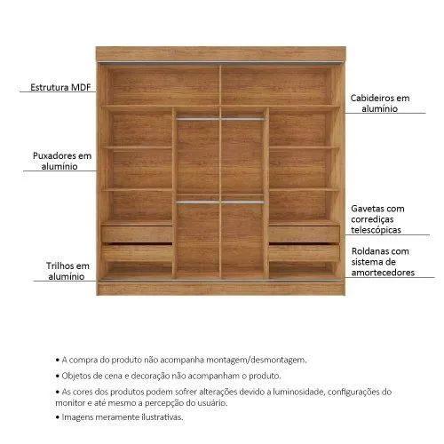 Guarda roupas 100%MDF alto padrão a pronta entrega!! - Foto 3