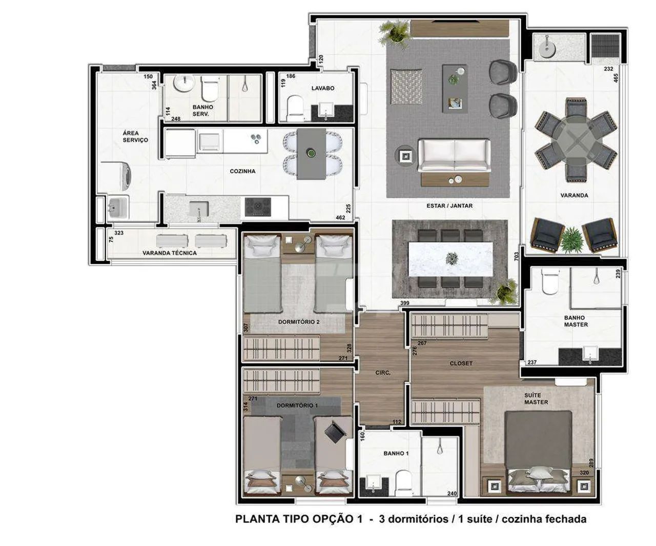 Apartamento com 3 dormitórios à venda, 128 m² por R$ 1.641.159,00 - Ecoville - Curitiba/PR - Foto 2