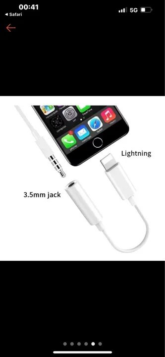 Adaptador de iPhone original seminovo da Apple  - Foto 2