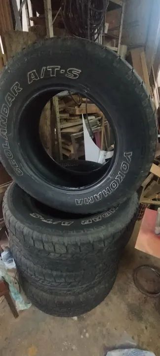  4 Pneus Aro 18 Yokohama ranger s10 Hilux Amarok frontier Dodge ram  - Foto 4