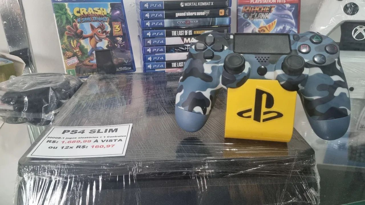 PlayStation 4 Slim 500GB Revisado - 1 Controle + Jogo Aleatório - Foto 2