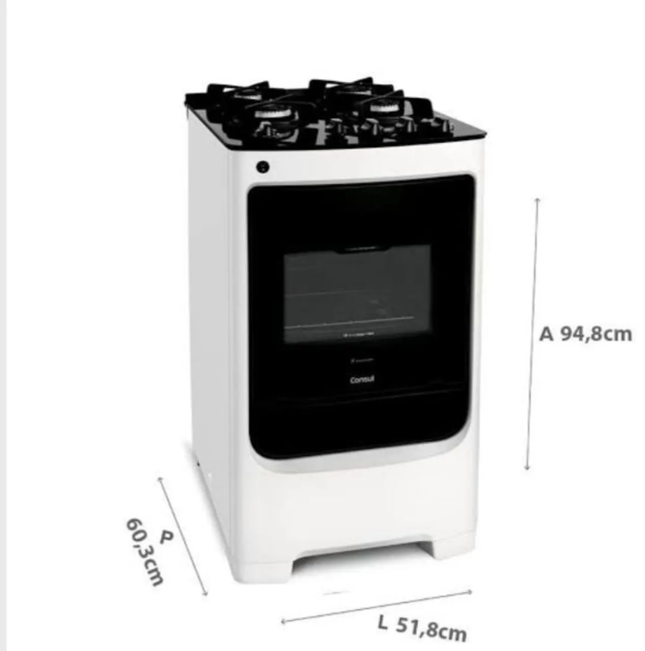 Fogão Consul com Forno Elétrico e Design Moderno
