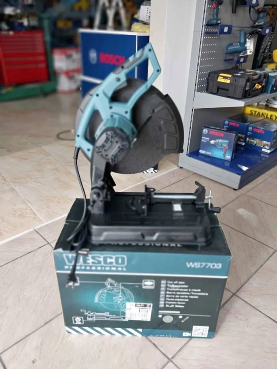Serra Policorte 14 polegadas Profissional 2300w 220v - Wesco - Foto 5