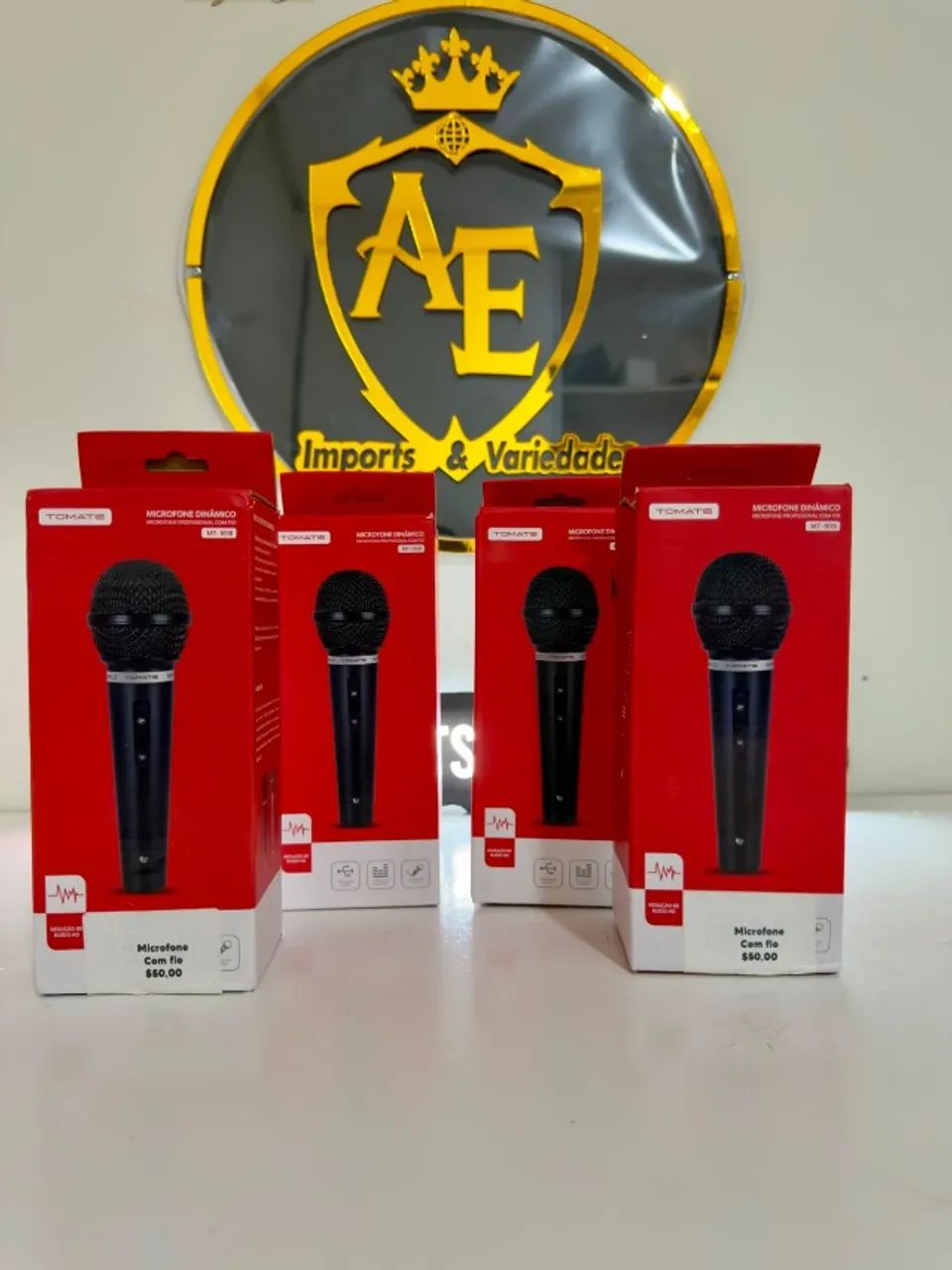 microfone com  fio - Foto 2