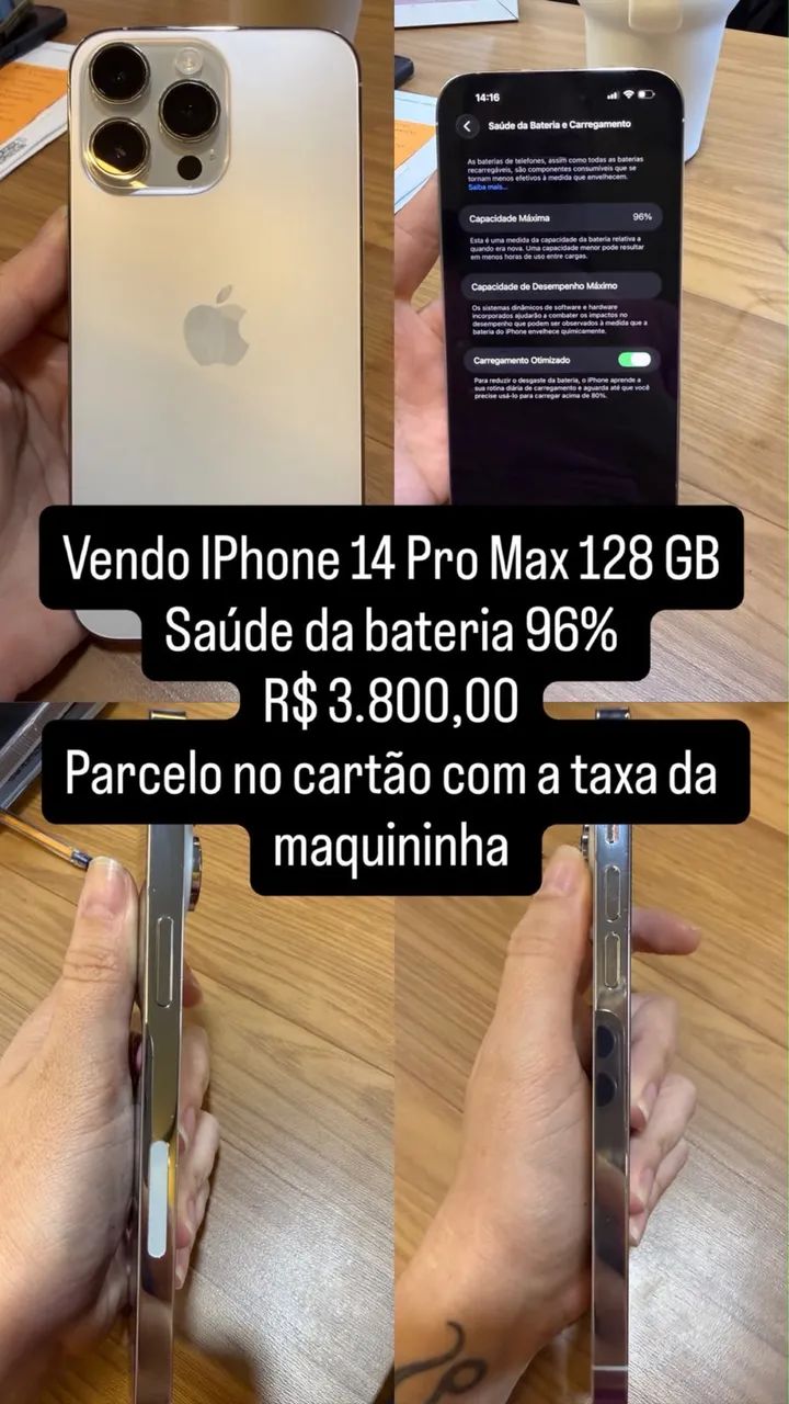 iPhone 14 Pro Max 128gb 96% bateria - Foto 4