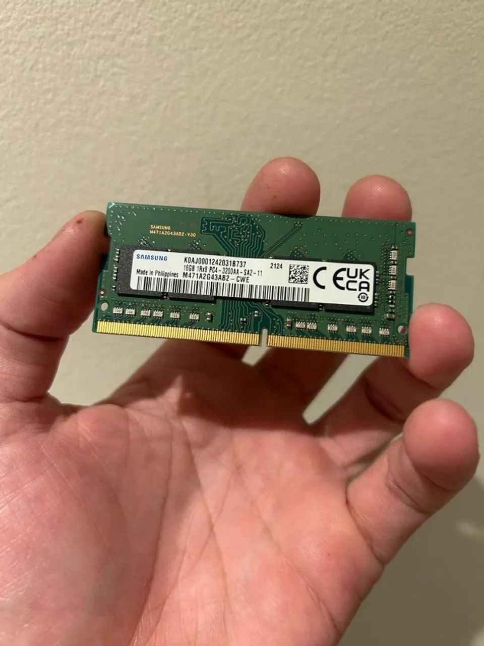 Memória 16gb samsung 