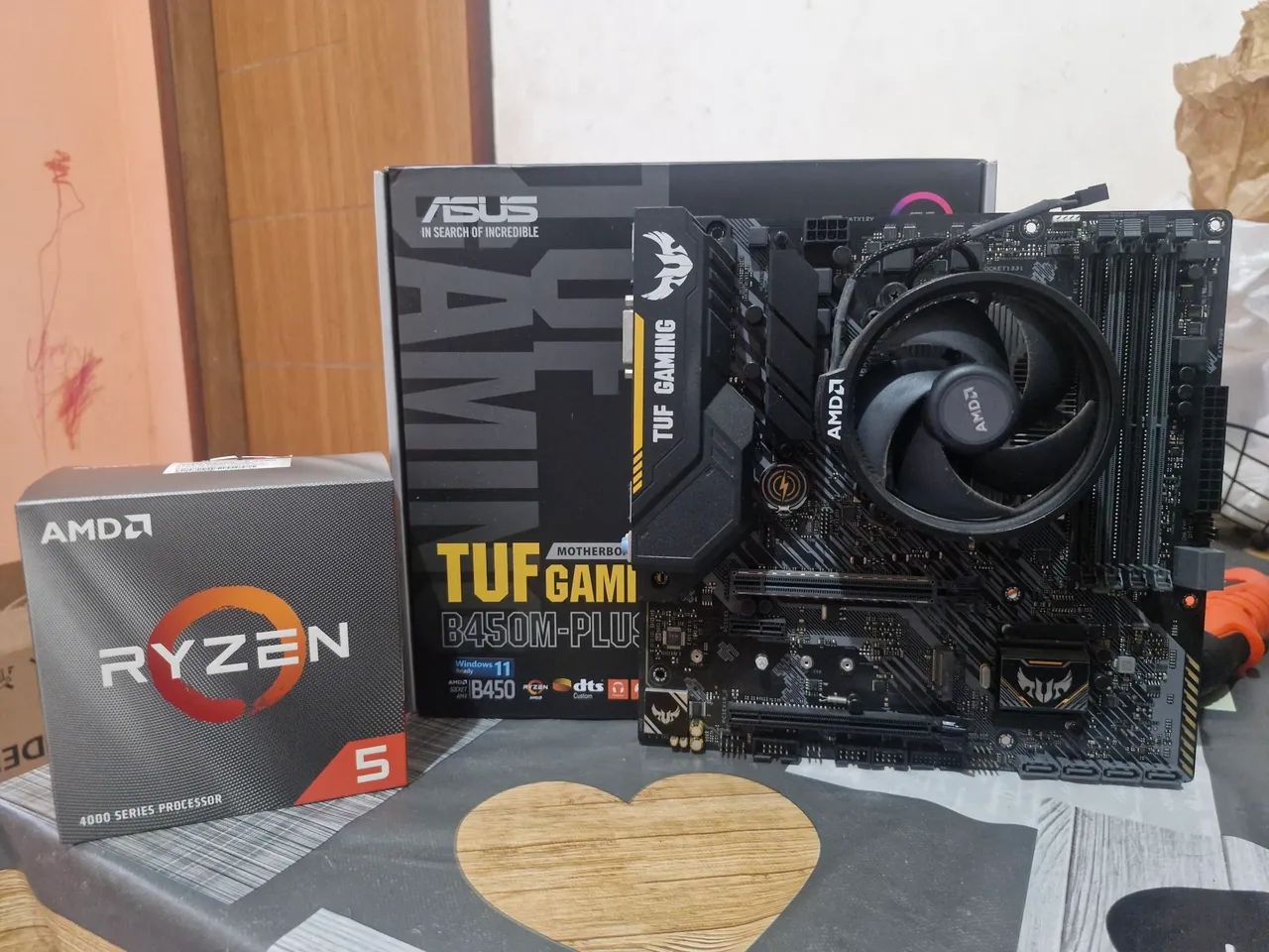 Kit Placa mãe + processador Ryzen 5 