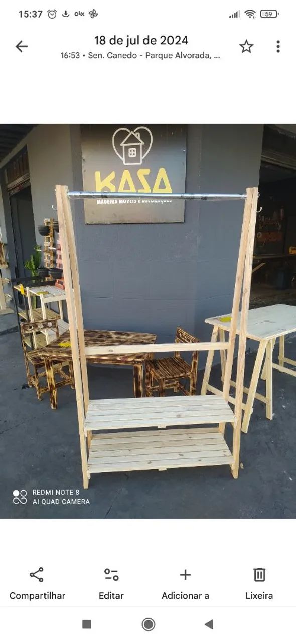 Arara closet madeira  - Foto 3